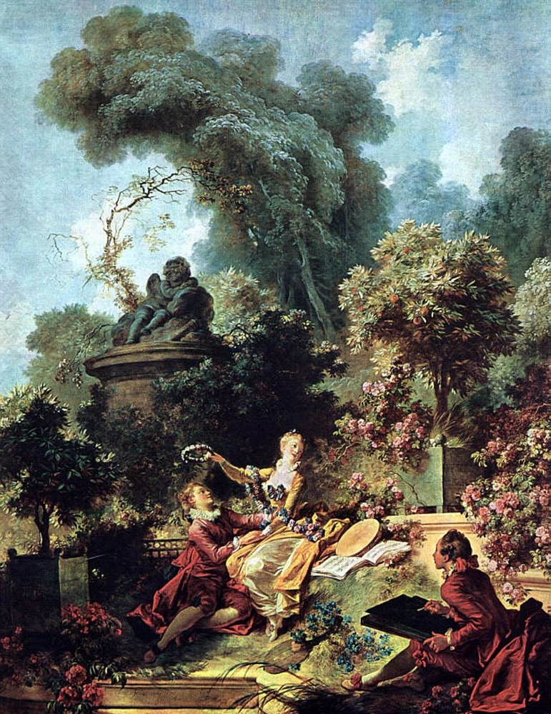 82-Jean-Honoré Fragonard-Il progresso dell'amore, L'amante incoronato - Frick Collection, New York  